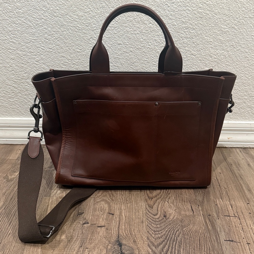 Shinola Bert Zip Brief Tote